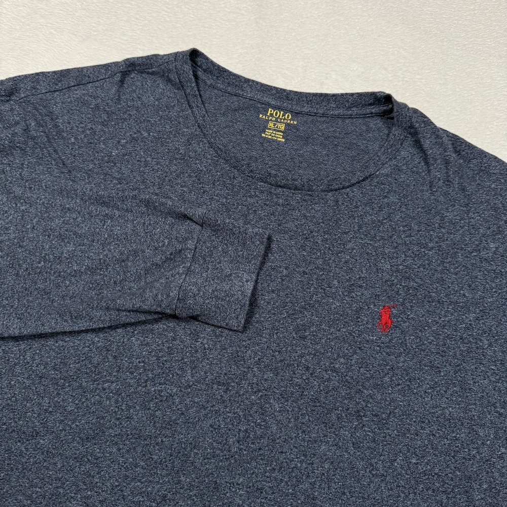 Polo Ralph Lauren Shirt Mens XL Long Sleeve Crewneck Red Pony Pullover Casual